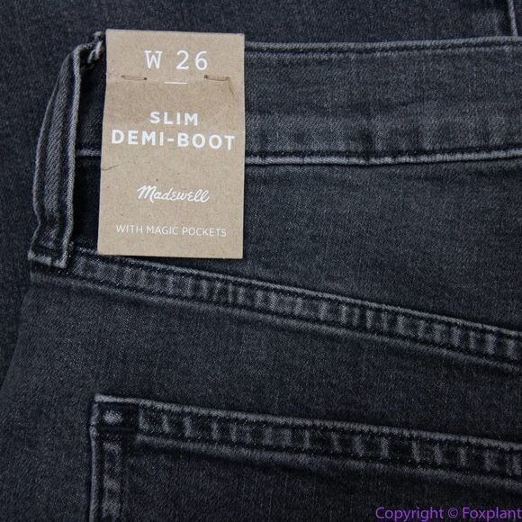 NEW Madewell Slim Demi-Boot Jeans in Hayford Wash, 26 - Picture 11 of 14